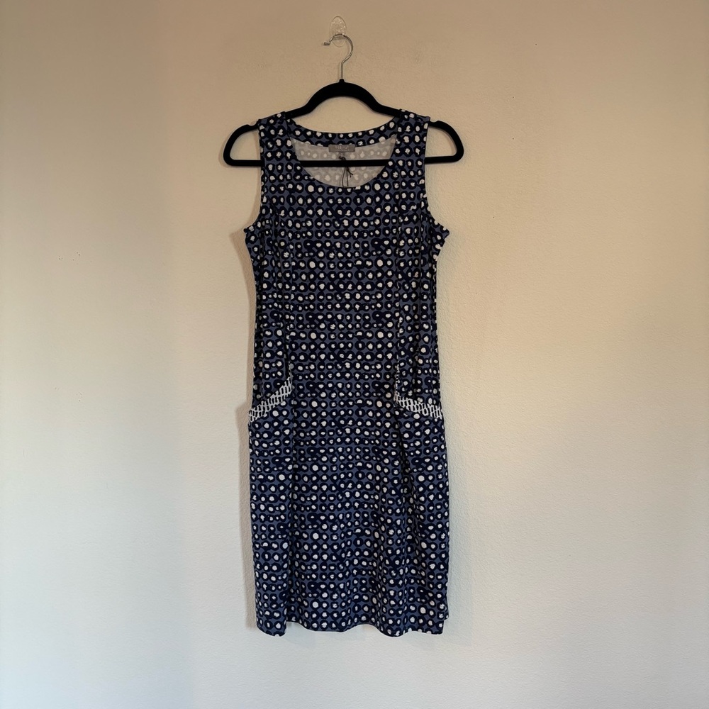 Habitat Swing Pocket Dress Navy Dot NWT - Picture 3 of 10